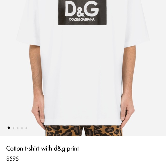 Dolce Gabbana Cotton t-shirt with d&g print M - Picture 7 of 11